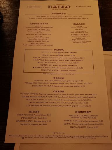 Ballo Italian Restaurant – 1 Mohegan Sun Blvd, Uncasville, CT .